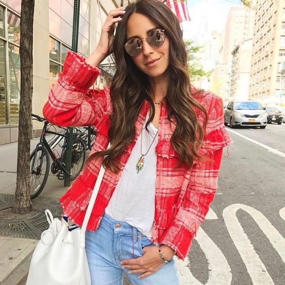 Zara Jackets & Blazers - Zara ruffle jacket